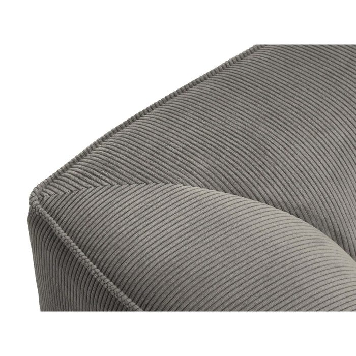 Windsor & Co Sao U-bank - Hoek Links - Ribstof - Lichtgrijs