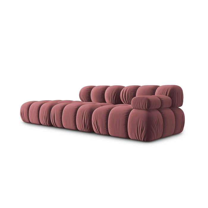 Milo Casa Tropea Modulaire 2-zitsbank Links Open met Hocker - Roze