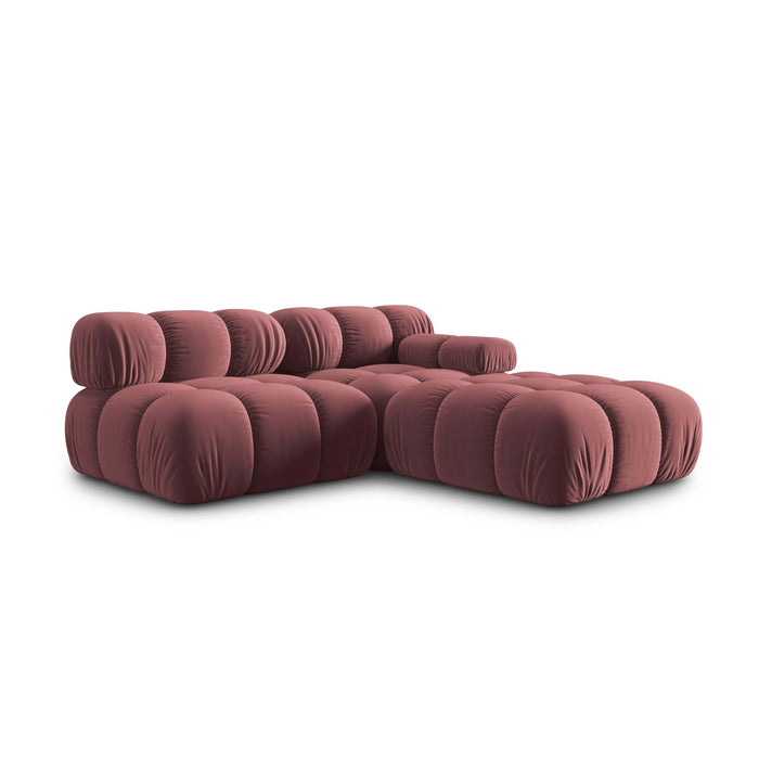 Milo Casa Tropea Modulaire 2-zitsbank Links Open met Hocker - Roze