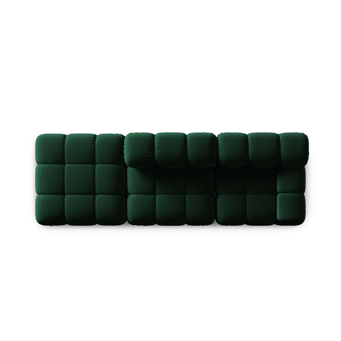 Milo Casa Tropea Modulaire 2-zitsbank Links Open met Hocker - Flessengroen