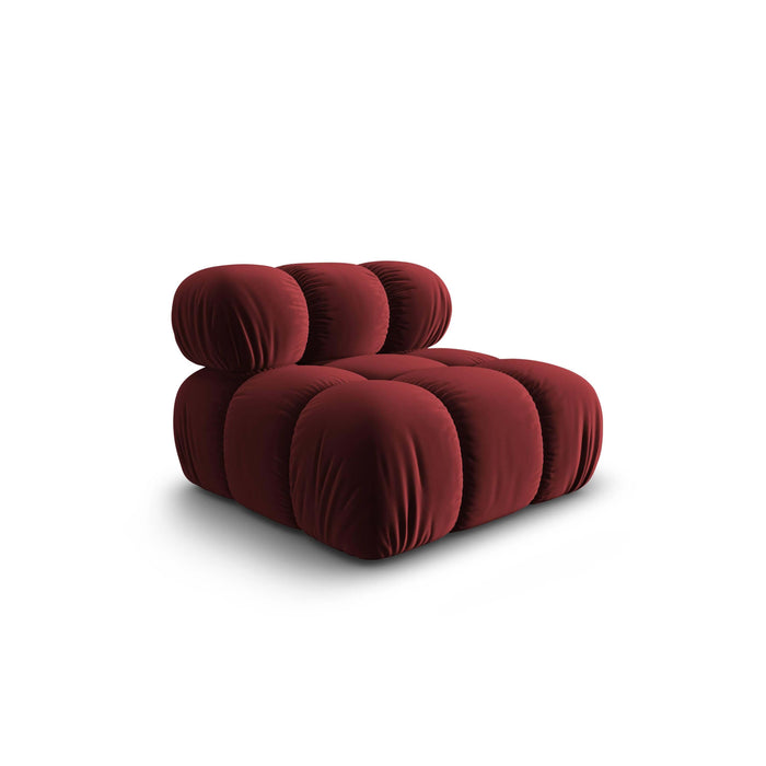 Milo Casa Tropea Modulair Bank Element - Middenstuk - Bordeauxrood