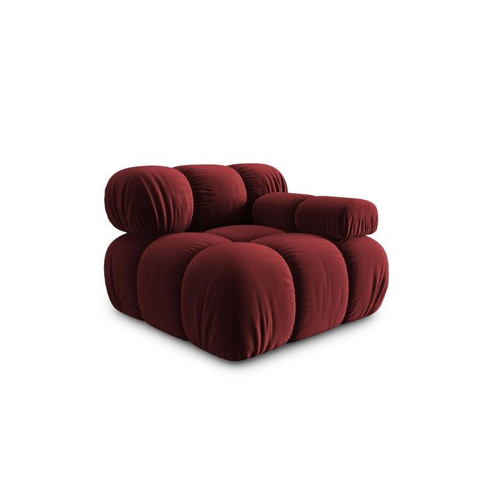 Milo Casa Tropea Modulair Bank Element - Hoek  Rechts - Bordeauxrood