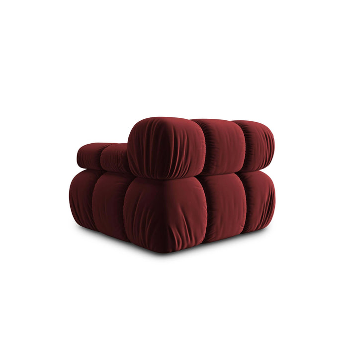 Milo Casa Tropea Modulair Bank Element - Hoek  Rechts - Bordeauxrood
