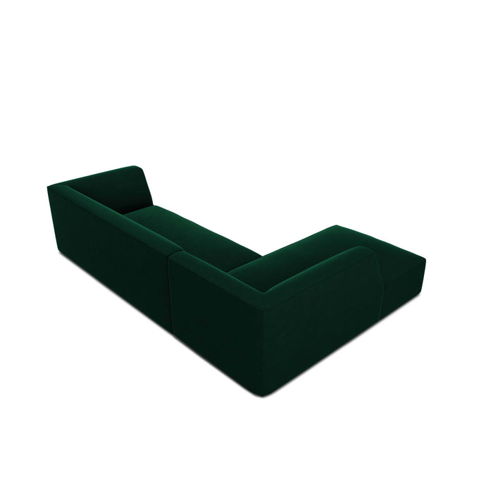 Windsor & Co Sao Hoekbank met Chaise Longue Links - 4-zits - Velvet - Flessengroen
