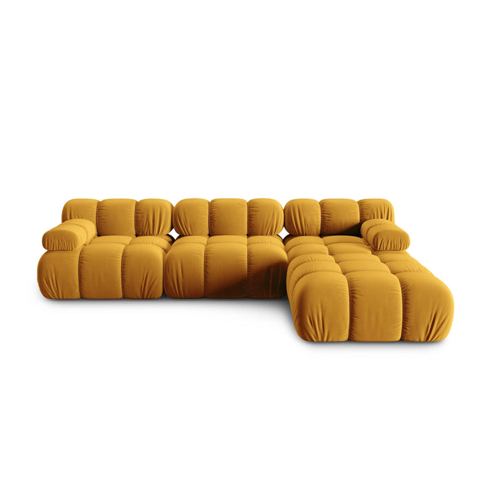 Milo Casa Tropea Modulaire Modulaire 3-zitsbank met Hocker - Okergeel