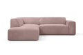 NADUVI Collection Nina Big Hoekbank Links - Ribstof - Lila