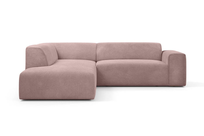 NADUVI Collection Nina Big Hoekbank Links - Ribstof - Lila