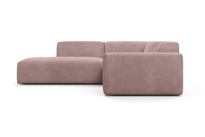NADUVI Collection Nina Big Hoekbank Links - Ribstof - Lila