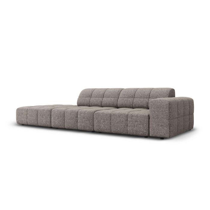 Cosmopolitan Design Chicago 4-zitsbank Links Open - Chenille - Lichtgrijs