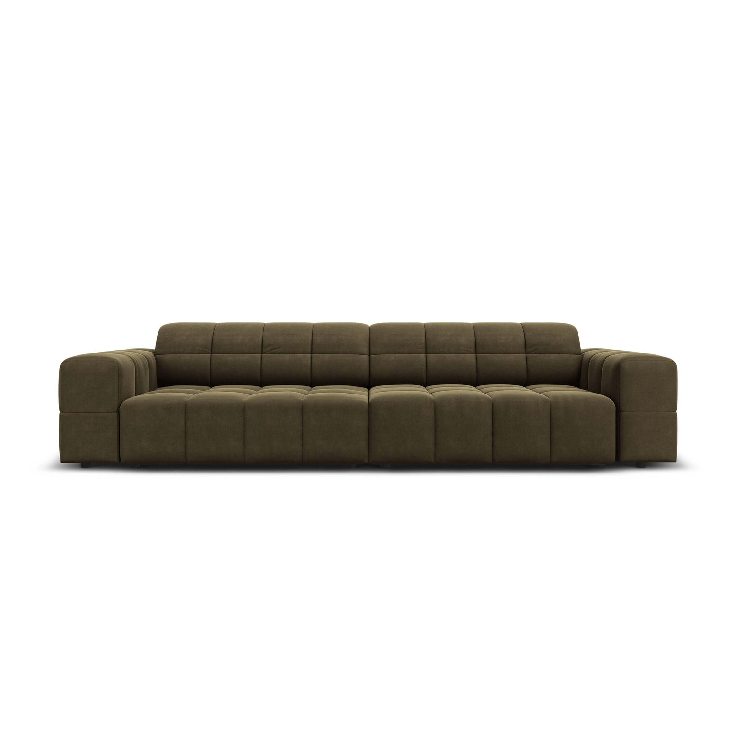 Cosmopolitan Design Chicago 4-zitsbank - Velvet - Olijfgroen