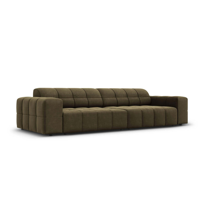 Cosmopolitan Design Chicago 4-zitsbank - Velvet - Olijfgroen