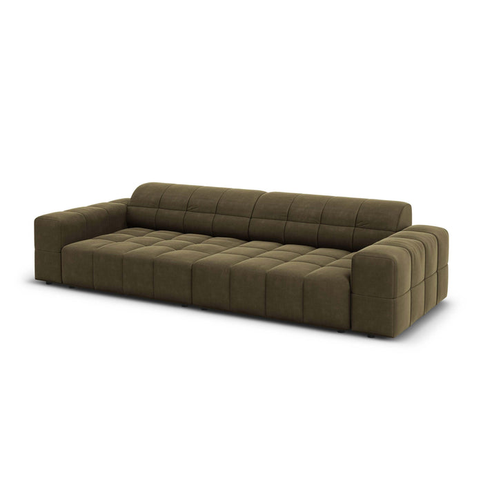 Cosmopolitan Design Chicago 4-zitsbank - Velvet - Olijfgroen