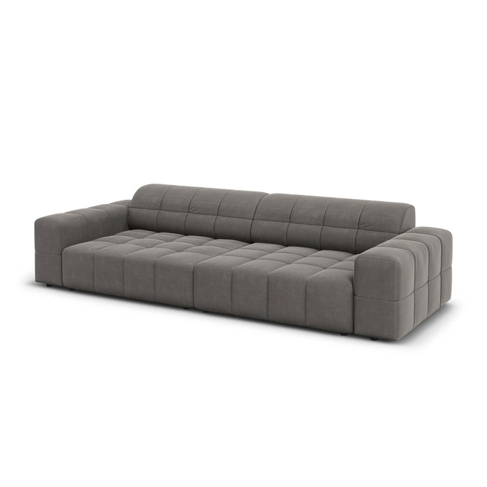 Cosmopolitan Design Chicago 4-zitsbank - Velvet - Donkergrijs
