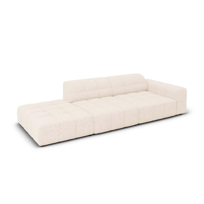 Cosmopolitan Design Chicago 4-zitsbank Links Open - Chenille - Crème
