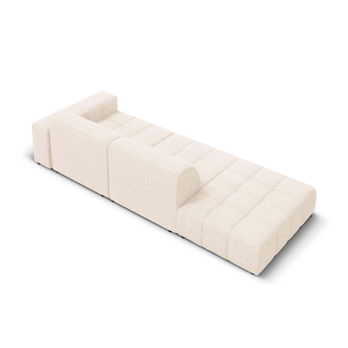 Cosmopolitan Design Chicago 4-zitsbank Links Open - Chenille - Crème