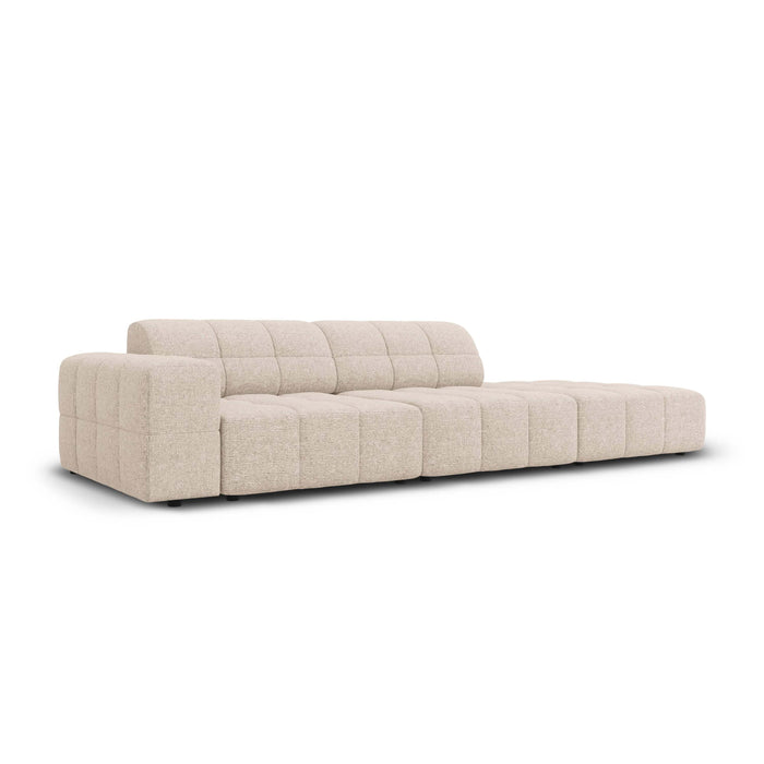 Cosmopolitan Design Chicago 4-zitsbank Rechts Open - Chenille - Lichtbeige