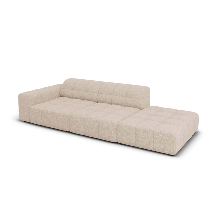 Cosmopolitan Design Chicago 4-zitsbank Rechts Open - Chenille - Lichtbeige