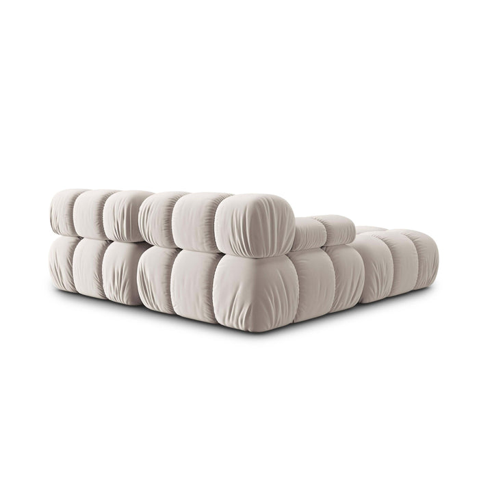 Milo Casa Tropea Modulaire 2-zitsbank met Hocker - Lichtbeige