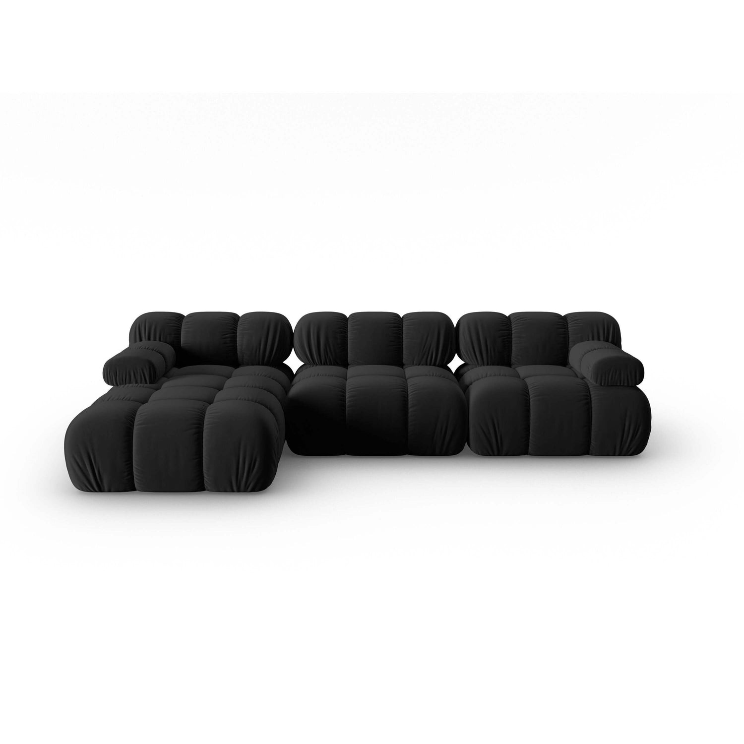 Milo Casa Tropea Modulaire Hoekbank 4-zits - Links - Zwart