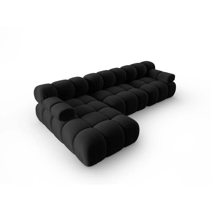Milo Casa Tropea Modulaire Hoekbank 4-zits - Links - Zwart