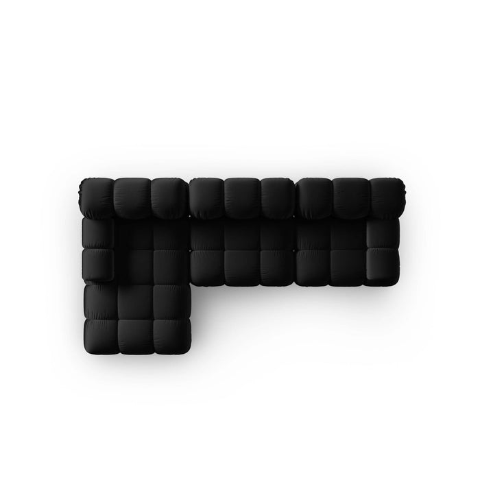 Milo Casa Tropea Modulaire Hoekbank 4-zits - Links - Zwart