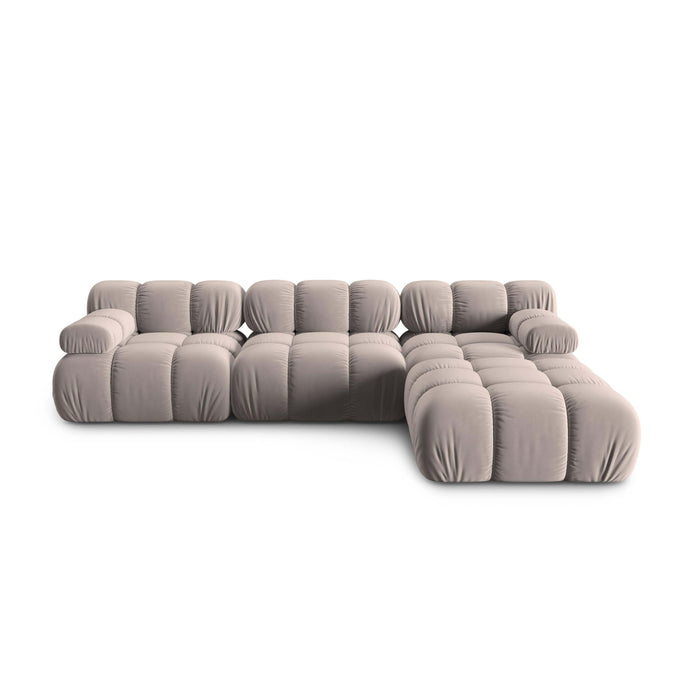 Milo Casa Tropea Modulaire Modulaire 3-zitsbank met Hocker - Beige