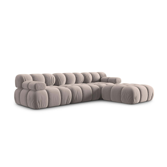 Milo Casa Tropea Modulaire Modulaire 3-zitsbank met Hocker - Beige