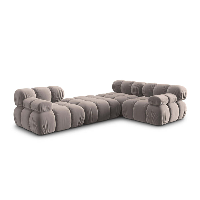 Milo Casa Tropea Modulaire Modulaire 3-zitsbank met Hocker - Beige