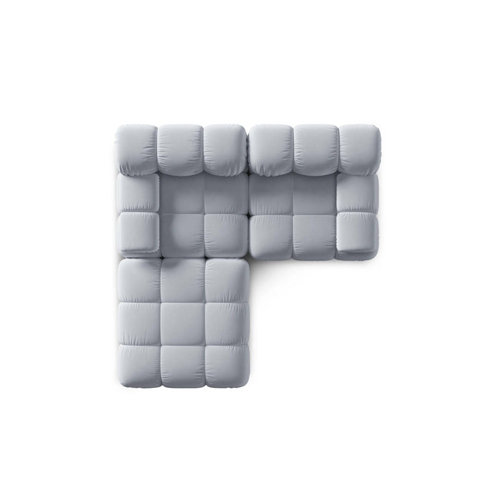 Milo Casa Tropea Modulaire 2-zitsbank met Hocker - Lichtblauw