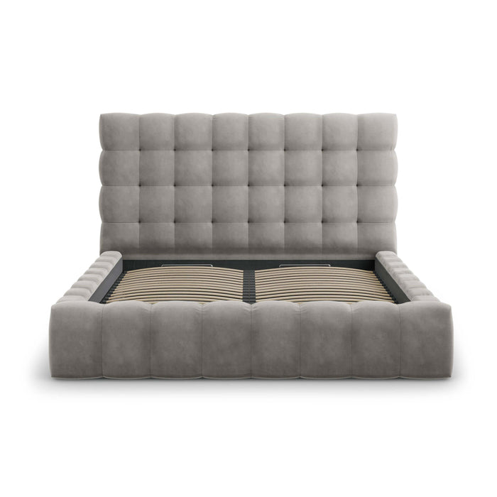 Cosmopolitan Design Bali Bedframe met Opbergruimte - 180 x 200 cm - Lichtgrijs