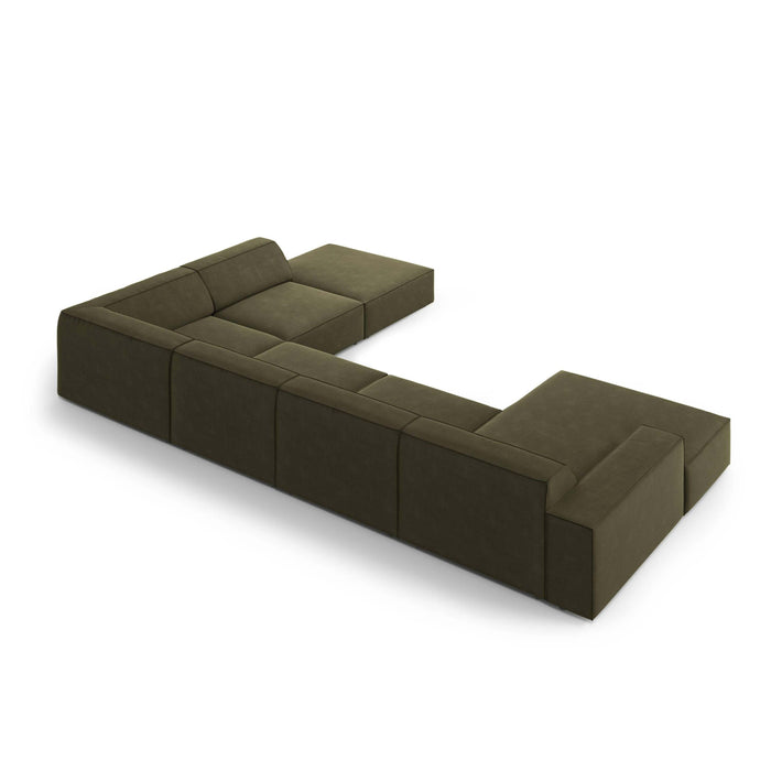 Micadoni Jodie U-bank Rechts - Fluweel - Groen