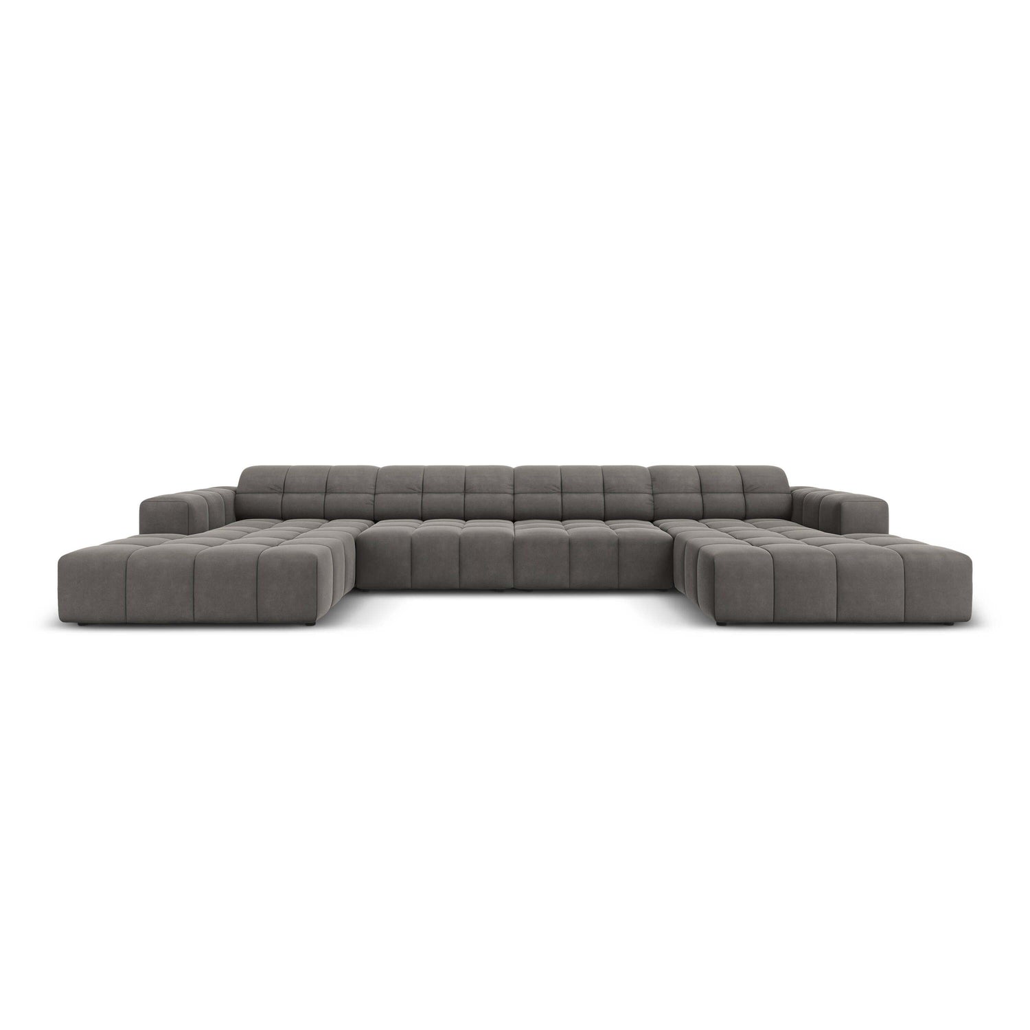 Cosmopolitan Design Chicago U-bank - Velvet - Grijs