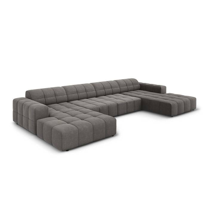 Cosmopolitan Design Chicago U-bank - Velvet - Grijs