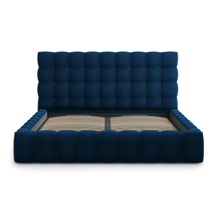 Cosmopolitan Design Bali Bedframe met Opbergruimte - 200 x 200 cm - Koningsblauw