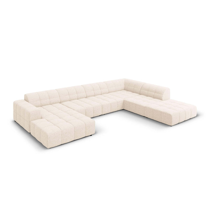 Cosmopolitan Design Chicago U-bank - Hoek Rechts - Chenille - Crème