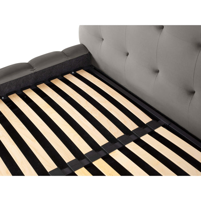 Cosmopolitan Design Bali Bedframe met Opbergruimte - 200 x 200 cm - Lichtgrijs