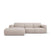 Windsor & Co Lola Hoekbank met Chaise Longue Links - Chenille - Beige