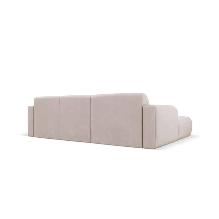 Windsor & Co Lola Hoekbank met Chaise Longue Links - Chenille - Beige