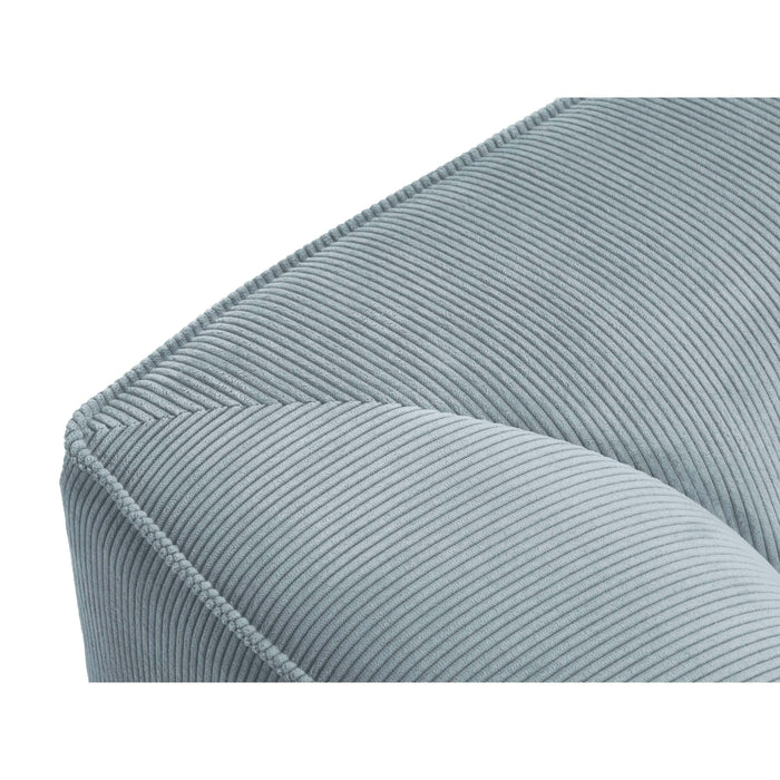 Windsor & Co Sao Hoekbank met Chaise Longue Links - 4-zits - Ribstof - Lichtblauw