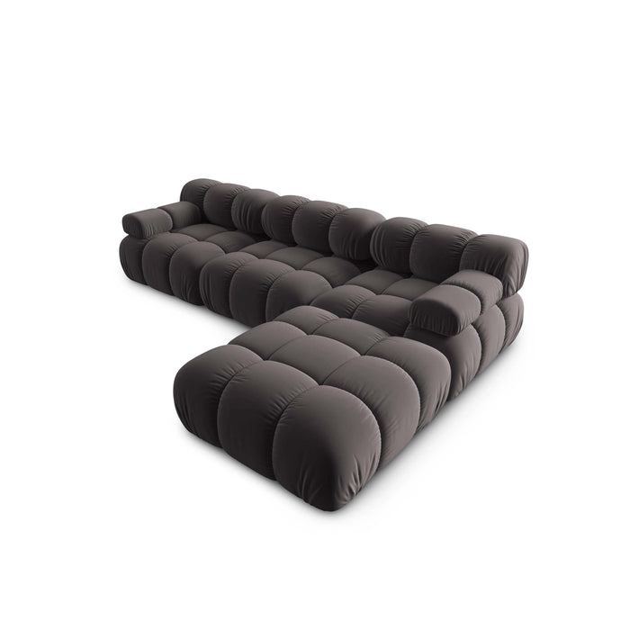 Milo Casa Tropea Modulaire Modulaire 3-zitsbank met Hocker - Donkergrijs