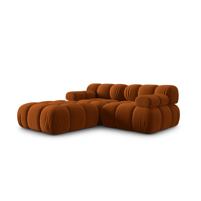 Milo Casa Tropea Modulaire 2-zitsbank met Hocker - Terracotta