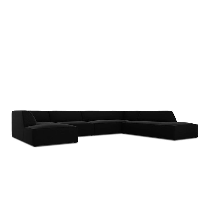 Windsor & Co Sao U-bank - Hoek Rechts - Velvet - Zwart