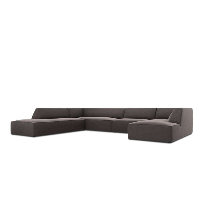 Windsor & Co Sao U-bank - Hoek Links - Velvet - Donkergrijs