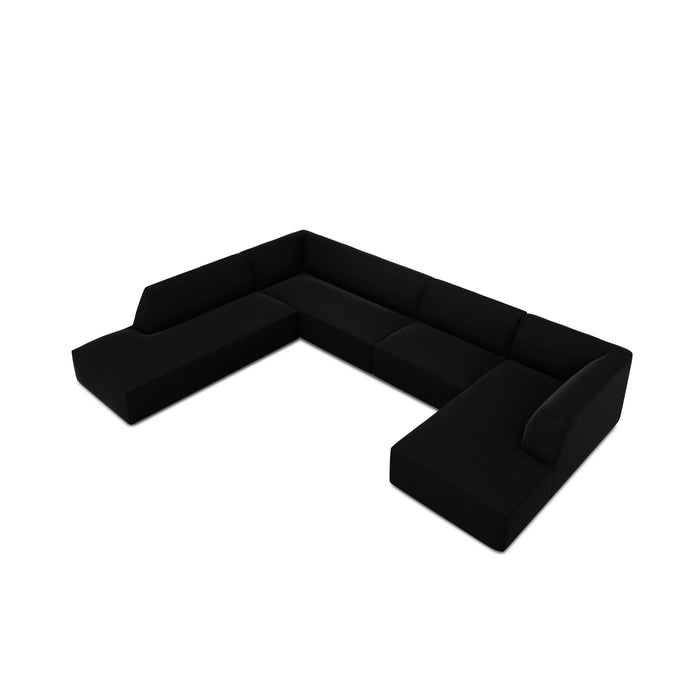 Windsor & Co Sao U-bank - Hoek Links - Velvet - Zwart