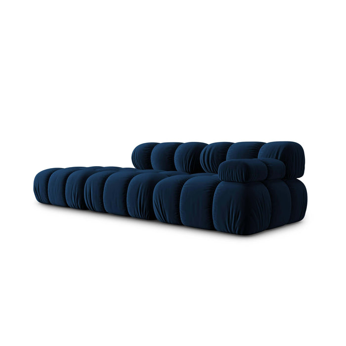 Milo Casa Tropea Modulaire 2-zitsbank Links Open met Hocker - Koningsblauw
