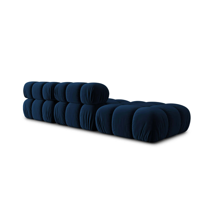 Milo Casa Tropea Modulaire 2-zitsbank Links Open met Hocker - Koningsblauw