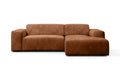 NADUVI Collection Nina Hoekbank Rechts - Velvet - Karamel bruin