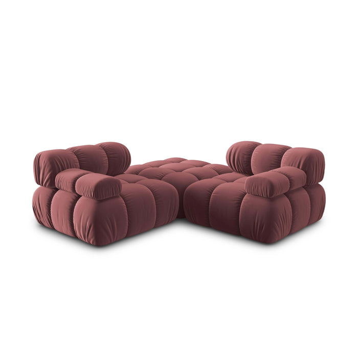 Milo Casa Tropea Modulaire 2-zitsbank met Hocker - Roze
