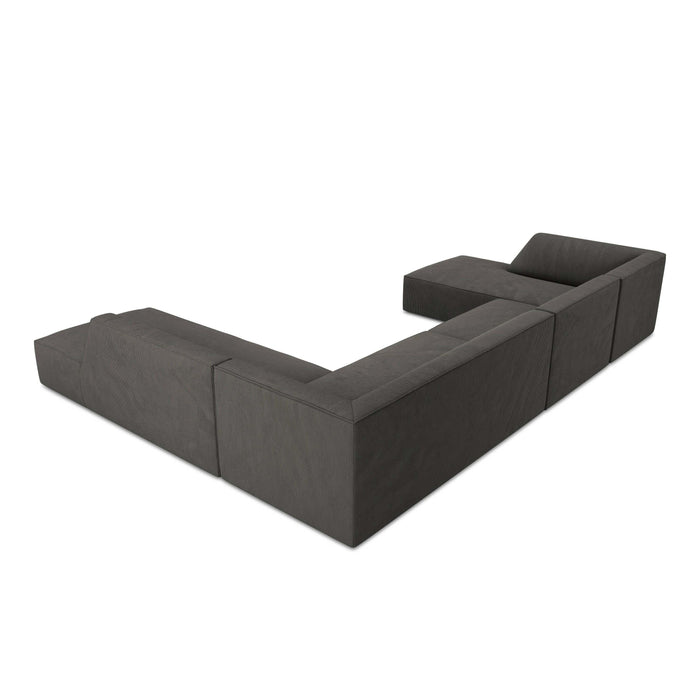 Windsor & Co Sao U-bank - Hoek Rechts - Ribstof - Donkergrijs