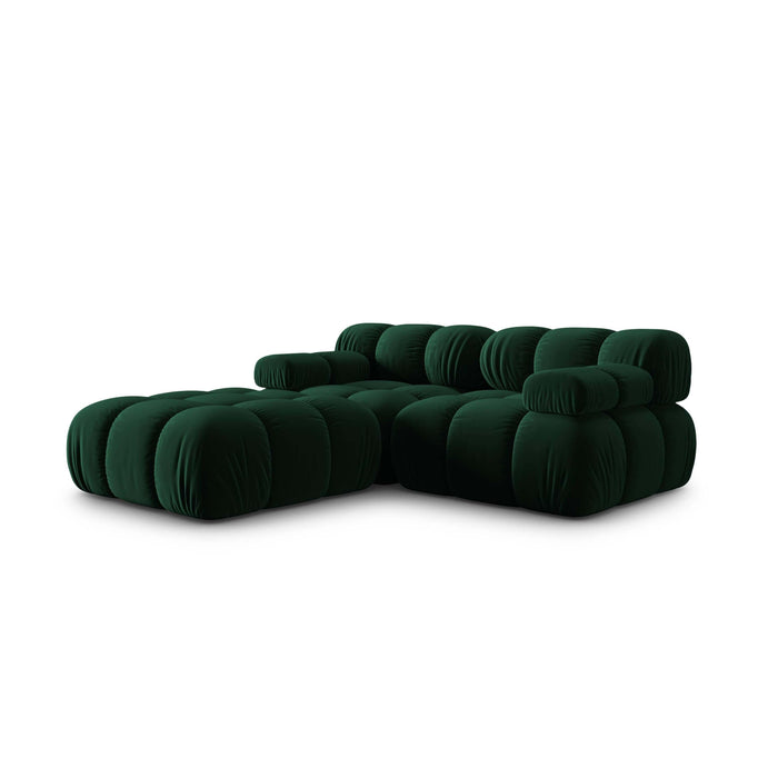 Milo Casa Tropea Modulaire 2-zitsbank met Hocker - Flessengroen